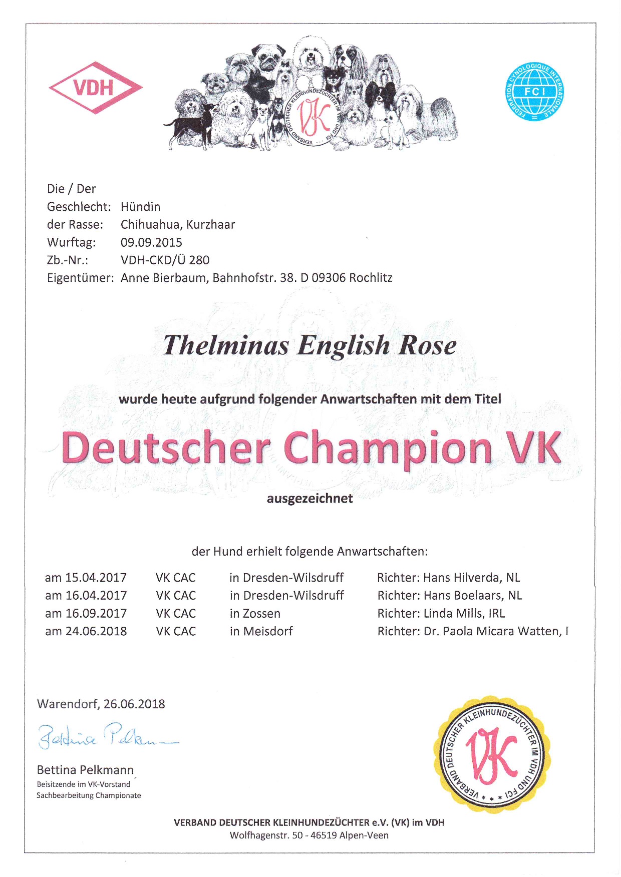 Deutscher Champion VK